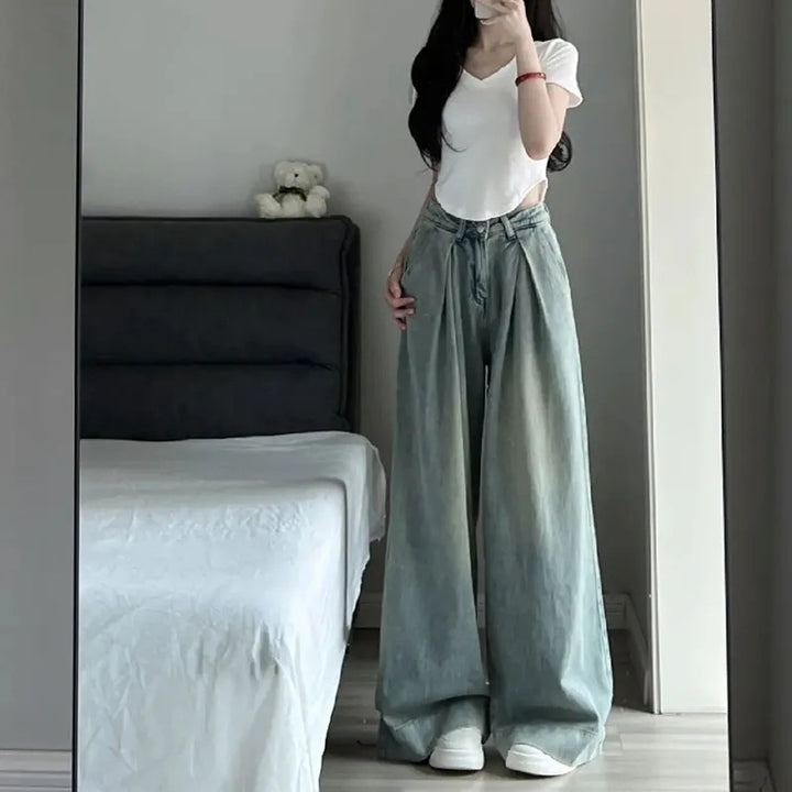 Women Wide Cut High Waist Jeans Stilla