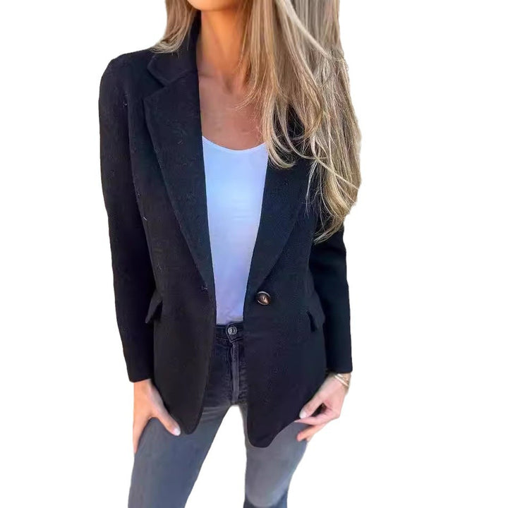 Kvinder elegant blazerjakke lavet af blød fleece Stilla