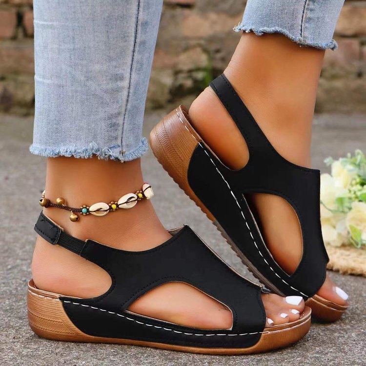 Dame Komfortable Sandaler med justerbart remdesign og anatomisk fodseng Stilla