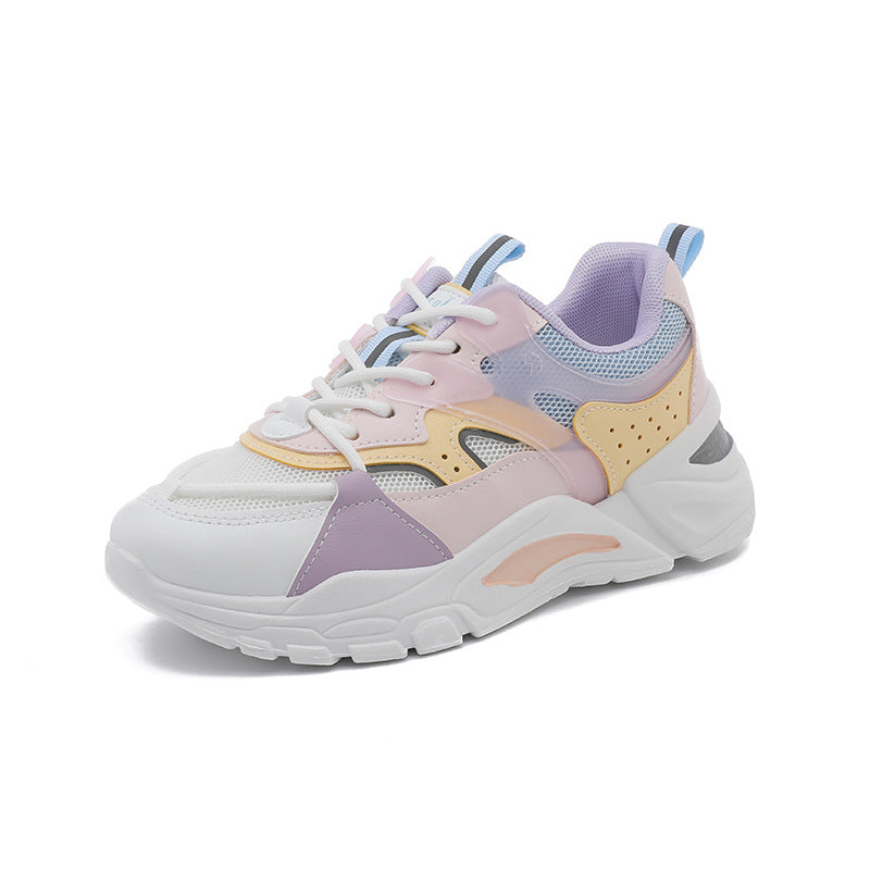 Dame Sporty Chunky Sneakers med åndbar mesh-konstruktion og stabiliserende sål Stilla