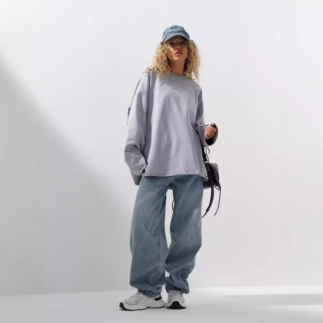 Kvinder oversized langærmet skjorte Skovae