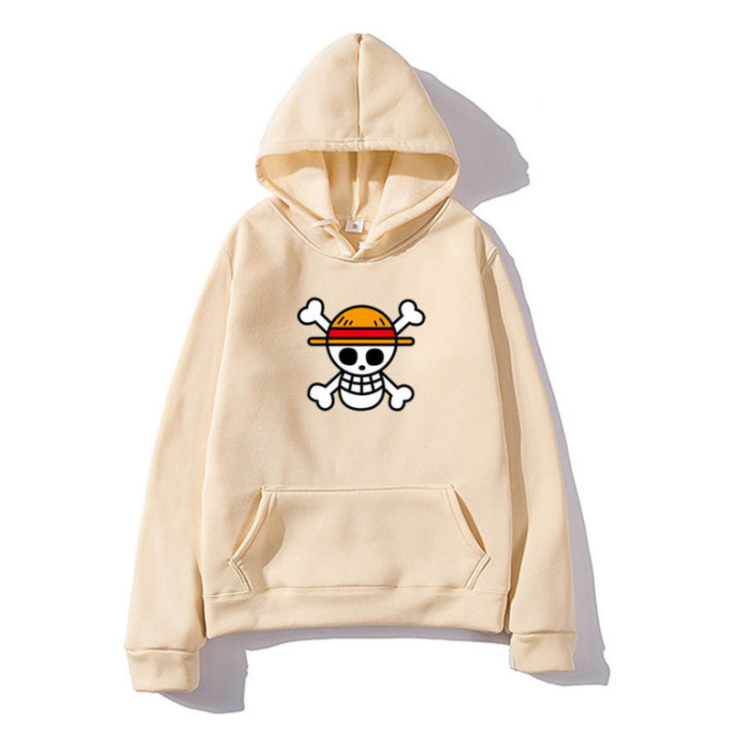 Dame hoodie med kreativ piratdesign og behagelig pasform Skovae