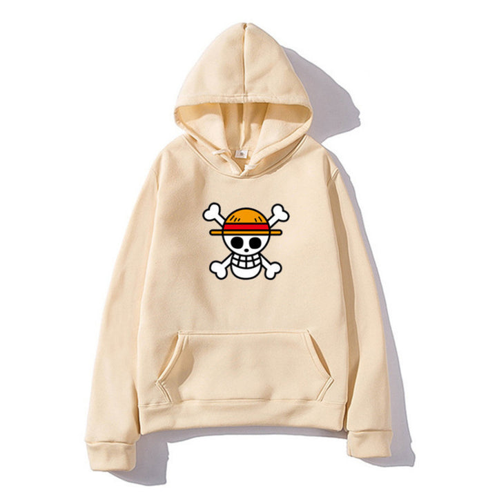 Dame hoodie med kreativ piratdesign og behagelig pasform Skovae