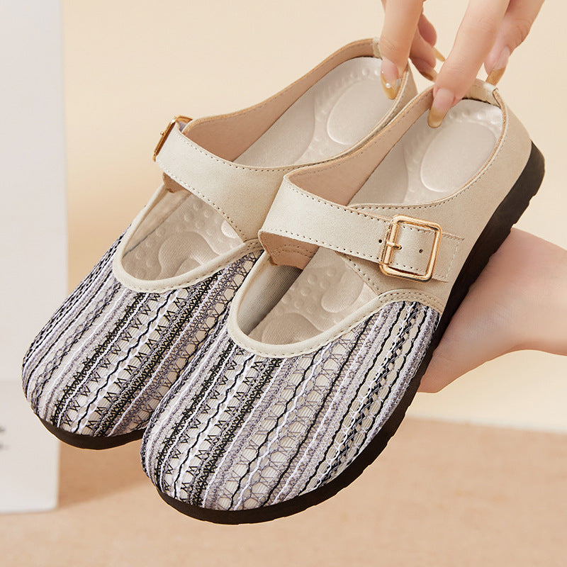 Femme Justerbar Rem Komfort Mary Jane Clogs Stilla