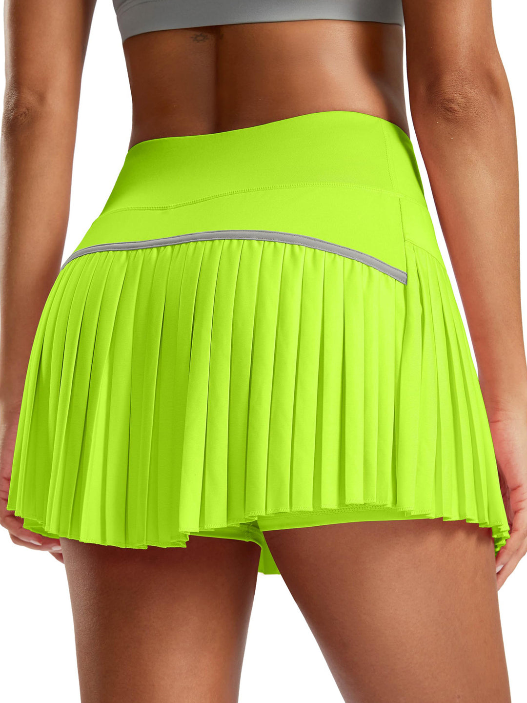 Dame Sporty Plisseret Skirt med integrerede Shorts Skovae