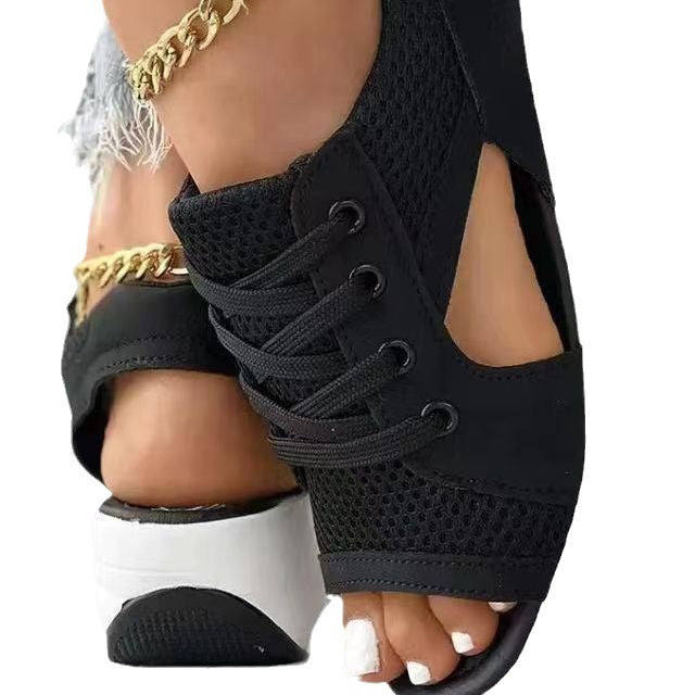 Dame Sporty Fritidssko med åndbare overfladematerialer og modedesign Stilla