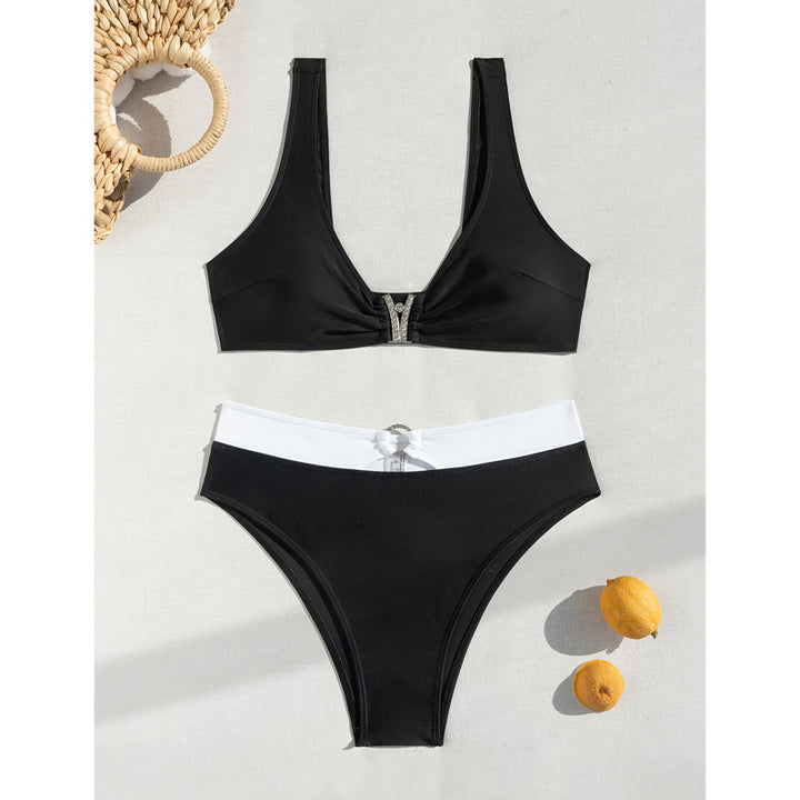 Kvinder Højskåret Minimalistisk Bikini Sæt Stilla