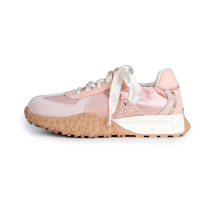 Dame trendy sports-sneakers med glitrende akcent og komfortabel sål Stilla