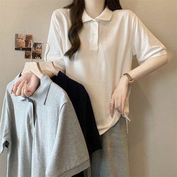 Dame Casual Polo-Shirt med korte ærmer Stilla
