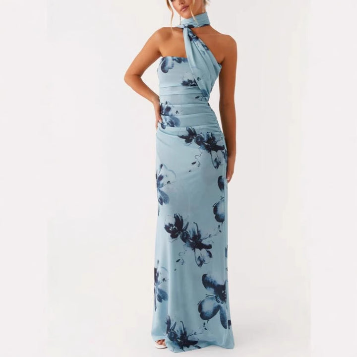 Dame Maxi-kjole med floral design Skovae