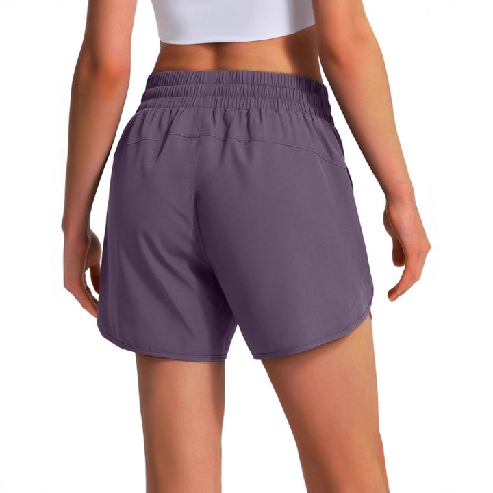 Dame åndbare sportshorts med fleksibel linning og lynlåslommer Stilla