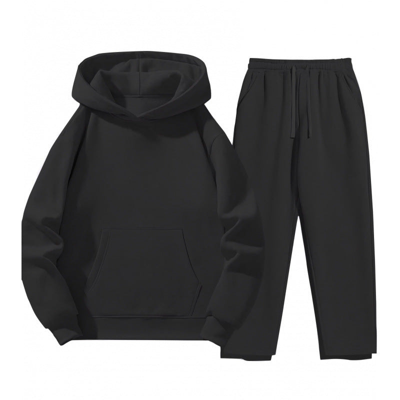 Kvinders Sweat Suit med Komfortabel Hættebluse og Praktiske Joggingbukser Skovae