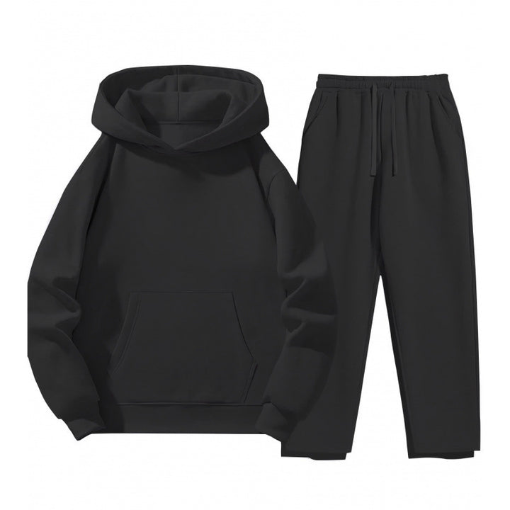 Kvinders Sweat Suit med Komfortabel Hættebluse og Praktiske Joggingbukser Skovae