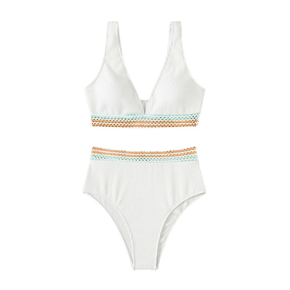Dame bikinisæt med struktureret overflade og trendy farvedetaljer Stilla