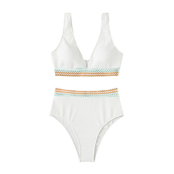 Dame bikinisæt med struktureret overflade og trendy farvedetaljer Stilla