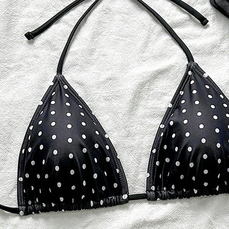 Dame Triangel-Bikini top med legende prikmønster Skovae