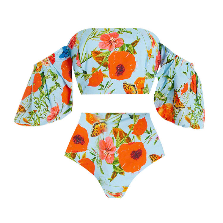 Dame Bikiniset med elegant Maxikorts Skovae