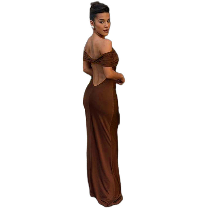 Dame Off-Shoulder Maxikjole Skovae