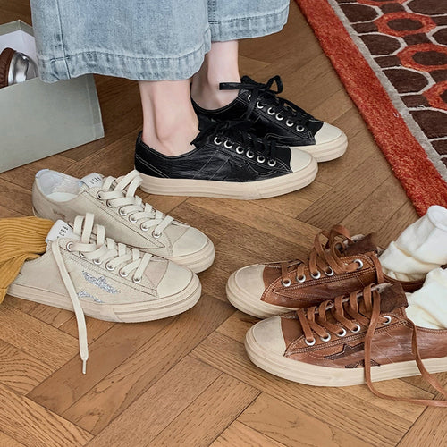 Dame Casual Sneakers i urban stil med høj kvalitet læderapplikationer og klassisk flair Stilla