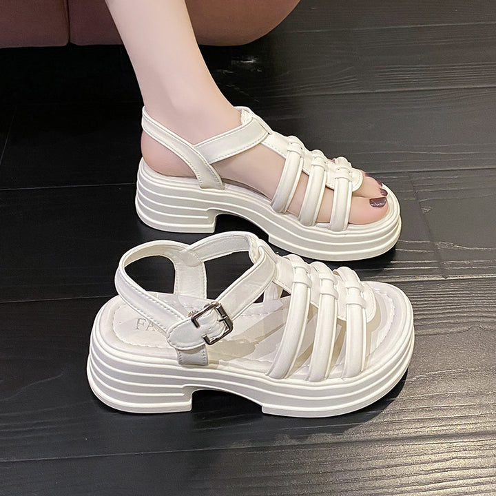 Dame Chunky Platform Rem Sandaler Stilla