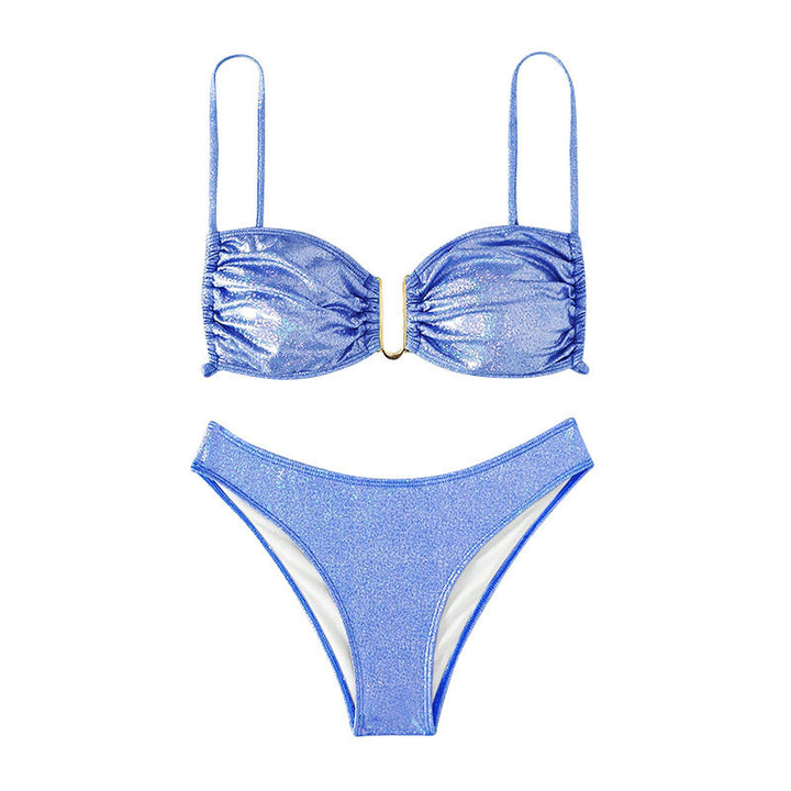 Dame Glitrende Bikini med justerbare stropper Skovae