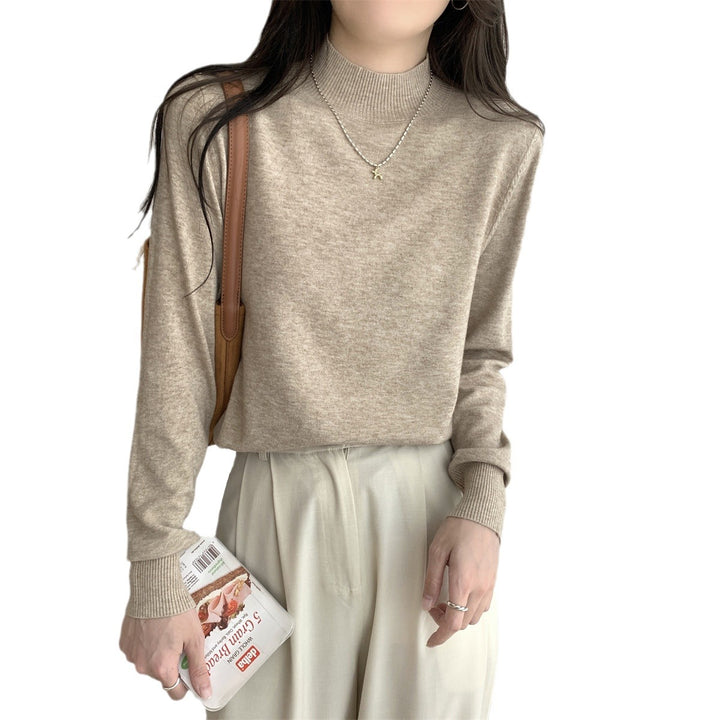 Kvinder Elegant Rulle Hals Sweater lavet af høj kvalitet strikket materiale Stilla