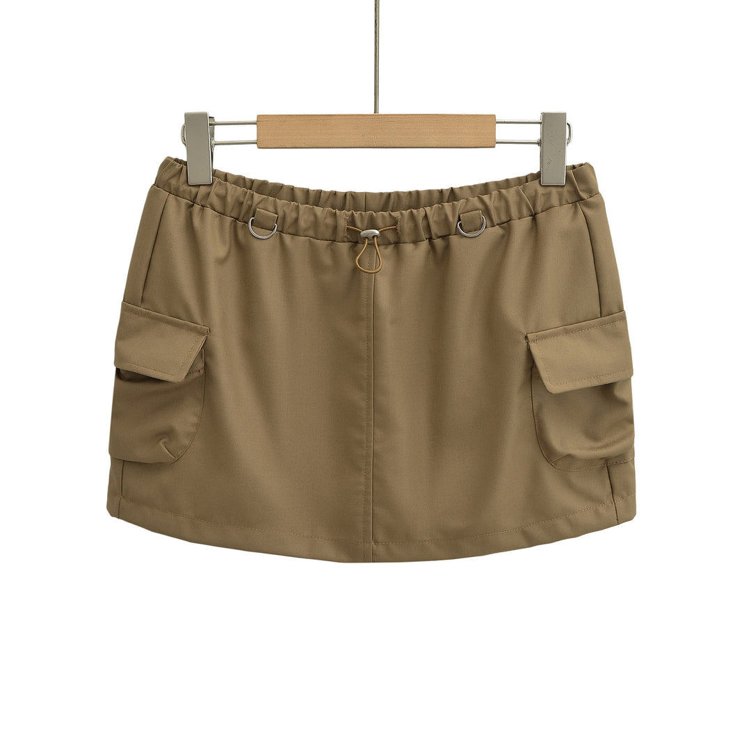 Dame Cargo-shorts med elastisk talje og praktiske sidelommer Stilla