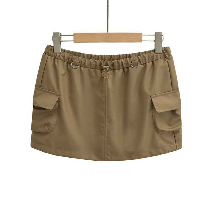 Dame Cargo-shorts med elastisk talje og praktiske sidelommer Stilla