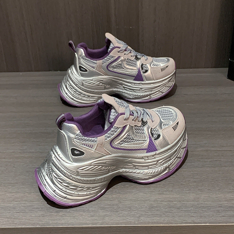 Dame Chunky Sneakers med innovativ dæmpningsteknologi og futuristisk design Stilla