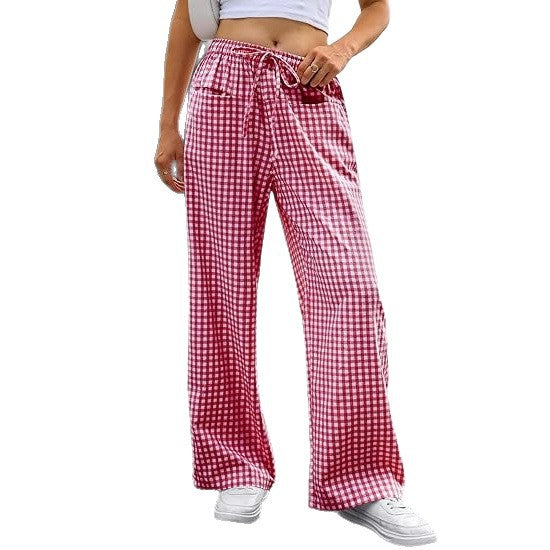 Dame luftig gulerods bukser med snoretræk Stilla