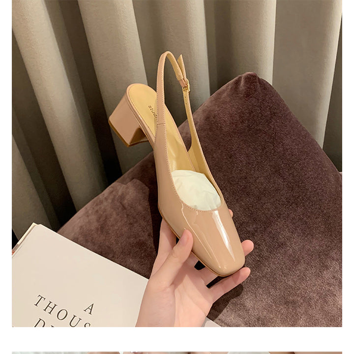Dame Sling-pumps med komfortabel blokhæl og smart design Stilla