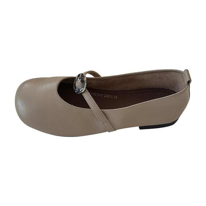 Dame Elegante Mary Jane Ballerinas med unikke spænde-detaljer Stilla