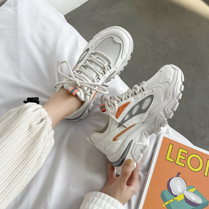 Dame Sporty Chunky Sneakers med åndbart mesh-design og skridsikker sål Stilla