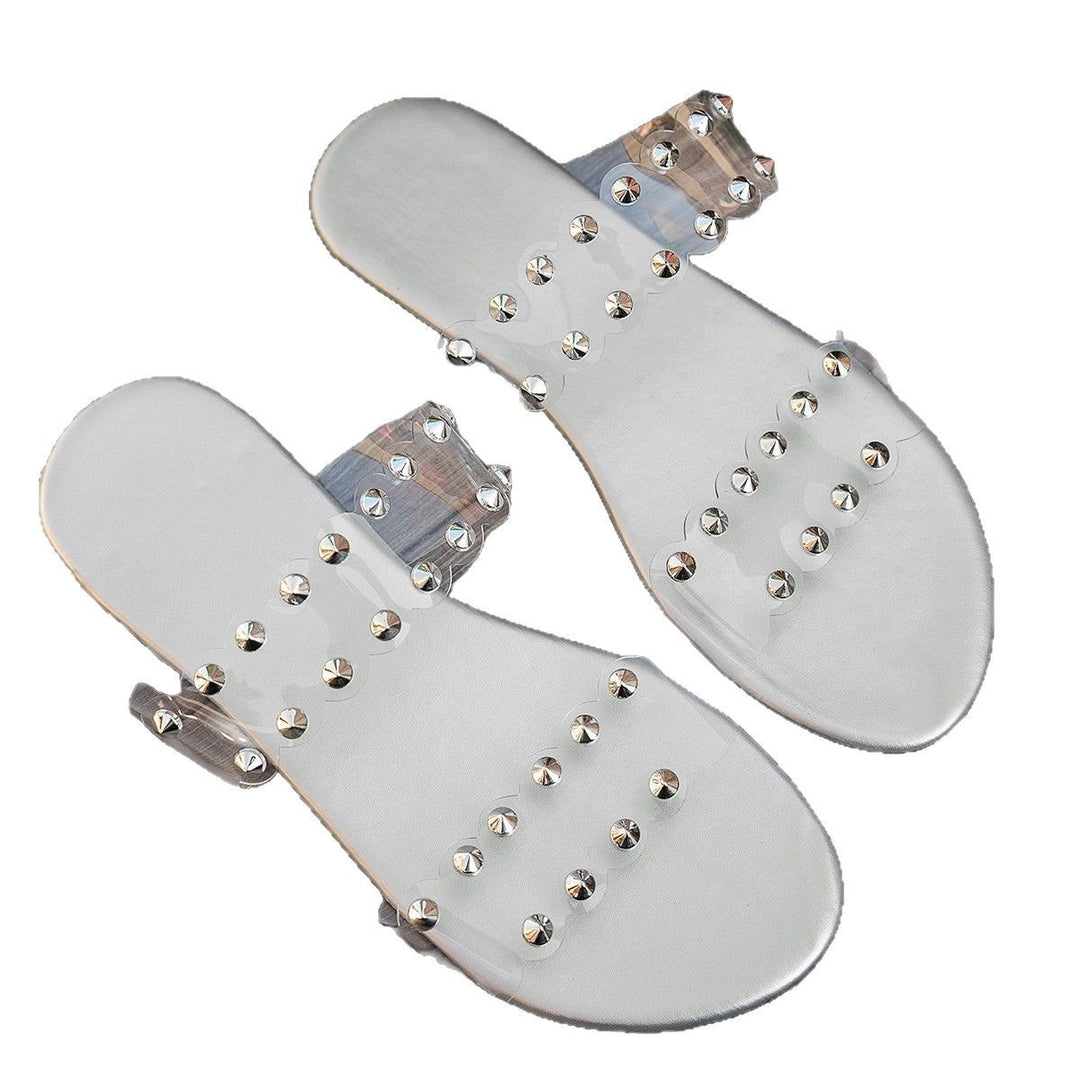 Dame mode sandaler med elegante perledetaljer Stilla