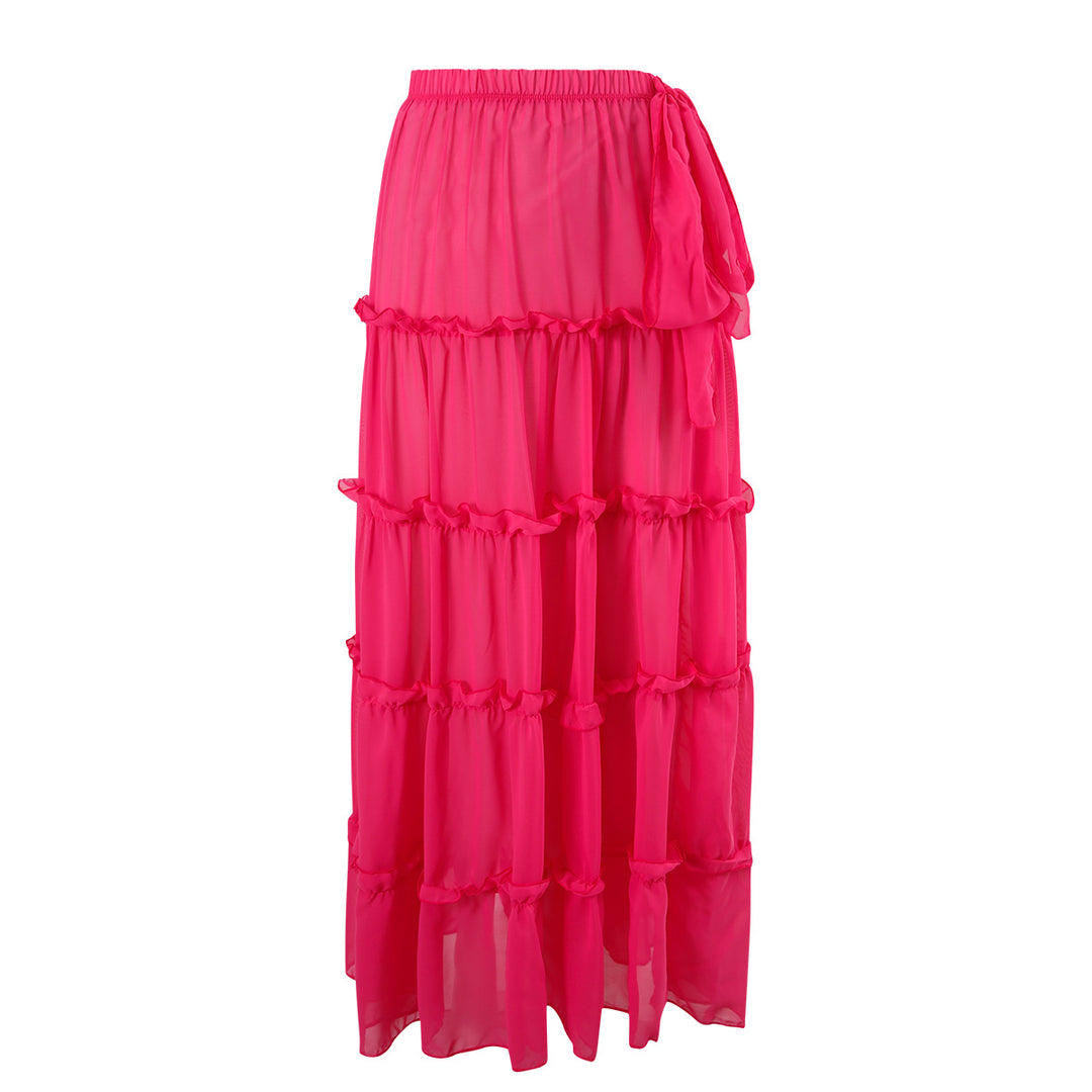 Dame heldragt badedragt med fashionable cut-out og sarte flæsedetaljer Stilla