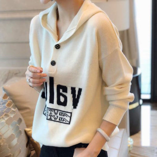 Femme Cozy Hoodie Sweatshirt med unikt knapdetalje Stilla