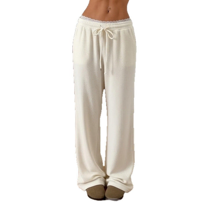 Dame Flared Sweatpants med elastisk talje og komfortabelt design Skovae