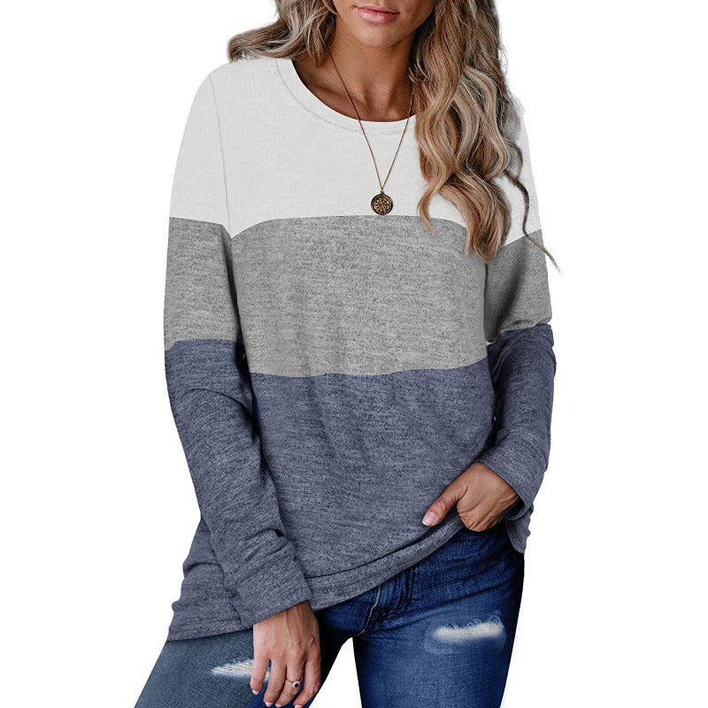 Femme Color Block Langærmet-Trøje Stilla