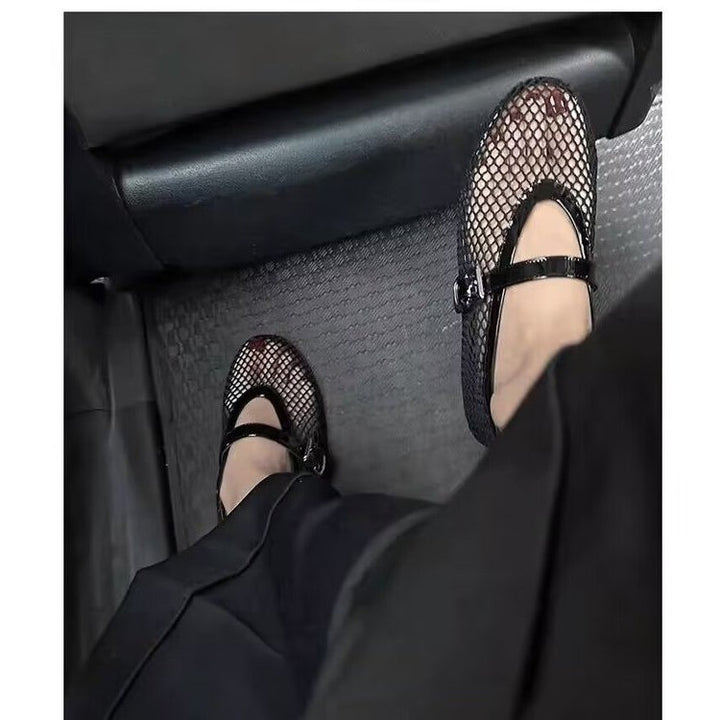 Dame Elegante Net Sko med mode Metal Accenter og komfortabel Indersål Stilla