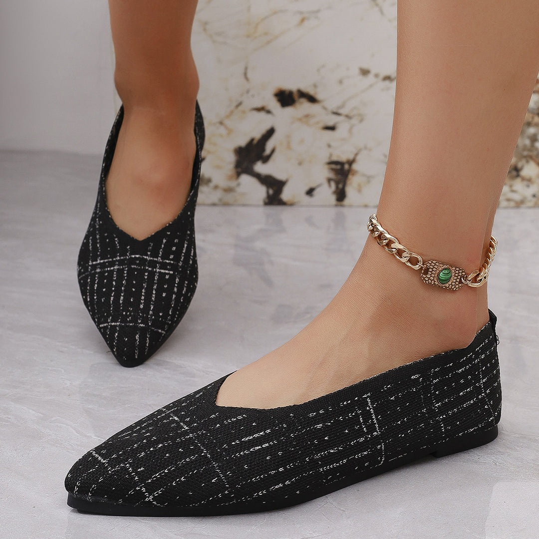 Dame Klassiske Ballerina-Sko med moderne Rib-Design Stilla