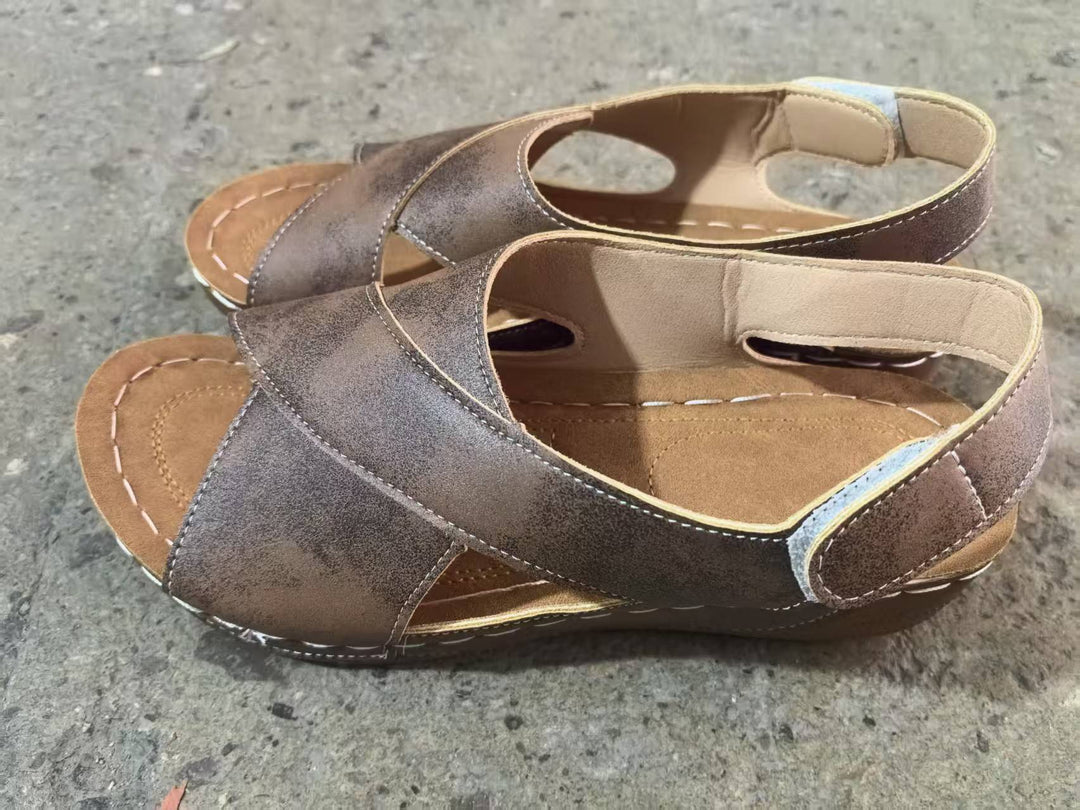 Dame Komfort Sandaler med polstret fodseng og fleksible remme Stilla
