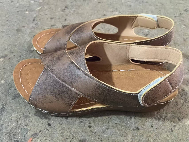 Dame Komfort Sandaler med polstret fodseng og fleksible remme Stilla
