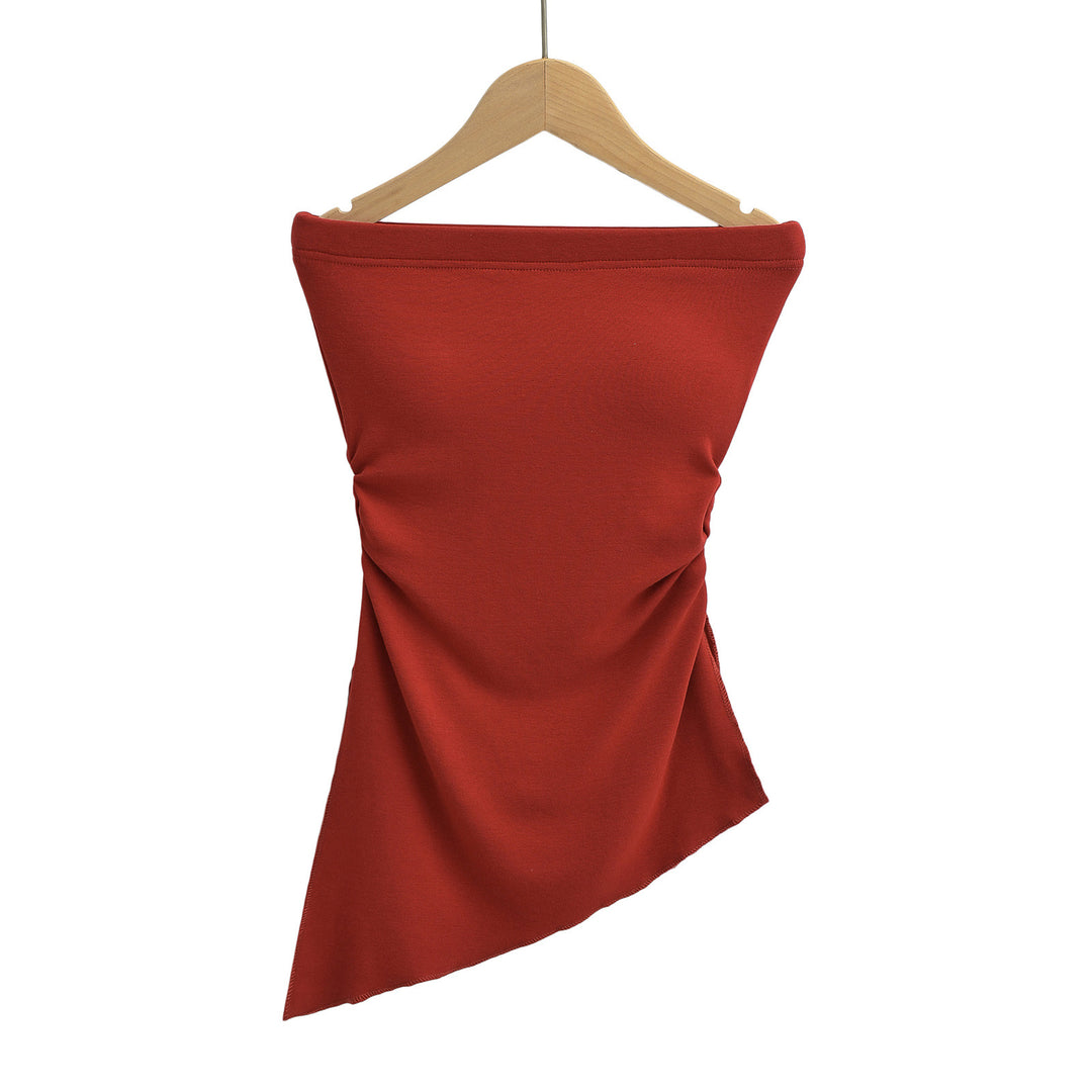 Dame asymmetrisk top med elegant off-shoulder-design Stilla