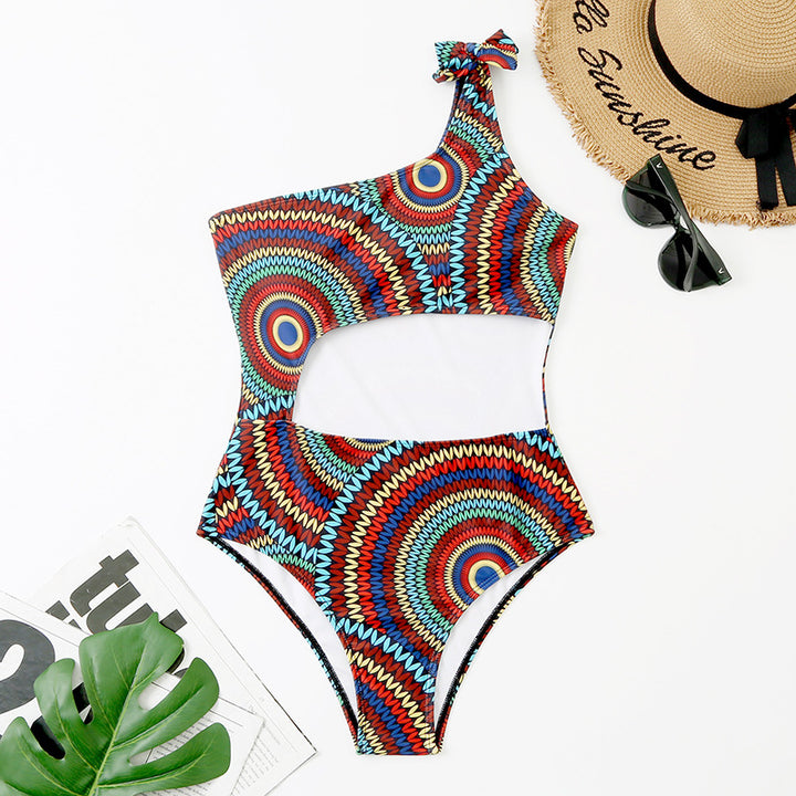 Damer En-skulder Cut-Out Monokini Badedragt Stilla
