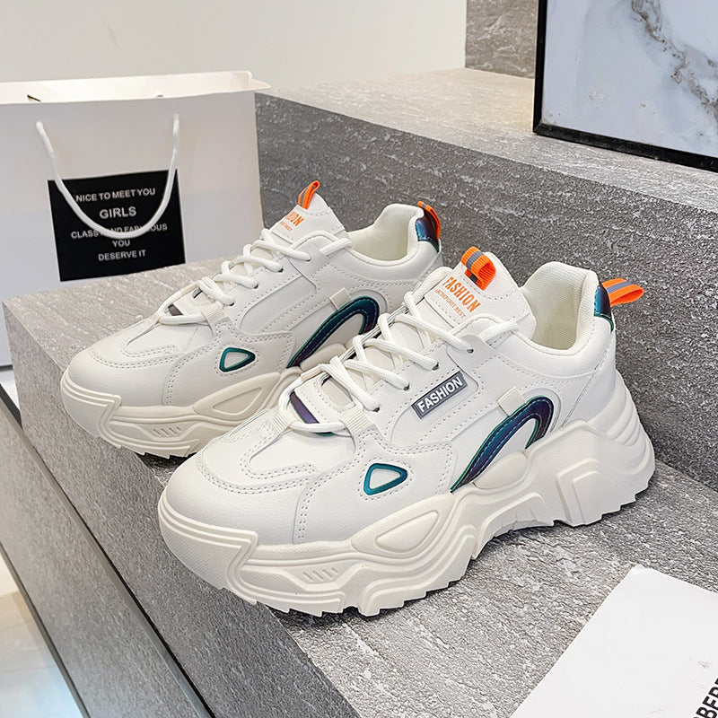 Dame Chunky Fashion Sneakers med innovativ dæmpning og farverige accenter Stilla