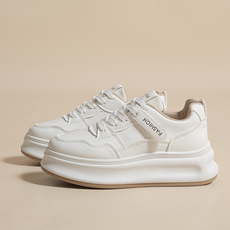 Dame behagelige Sneakers med tyk plateau og åndbart overmateriale Stilla