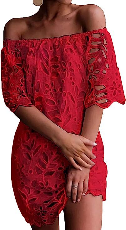Dame romantisk Off-Shoulder sommerkjole Stilla