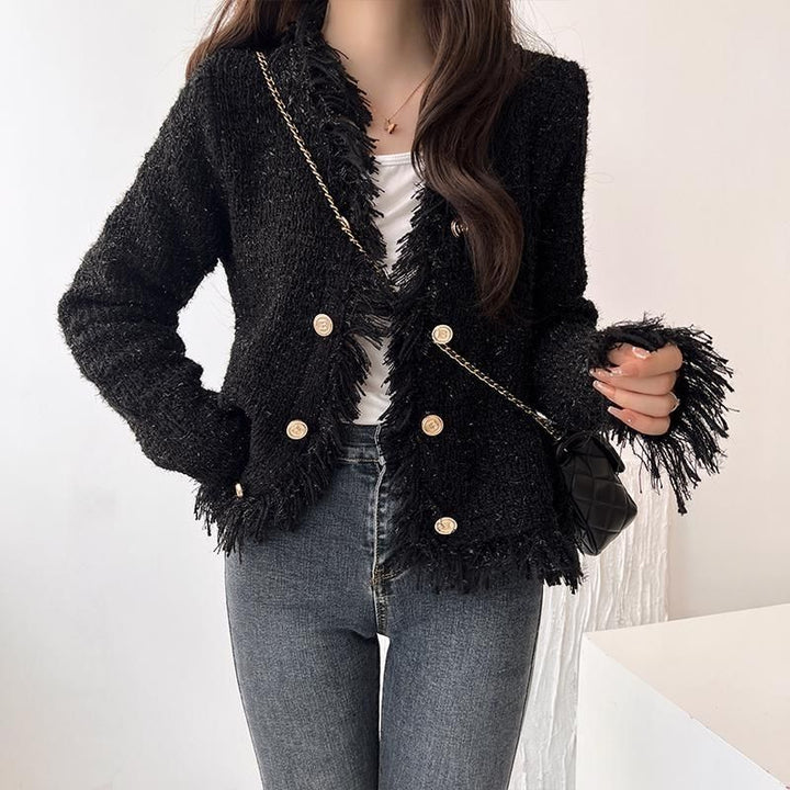 Kvinders cardigan med frynser Stilla