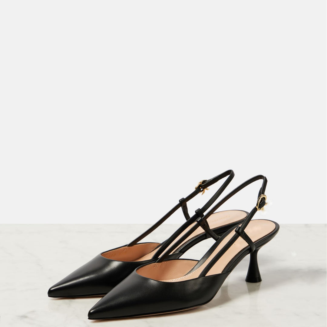 Femme Spids-Tå Slingback Hæle med elegant Rem-Design Stilla