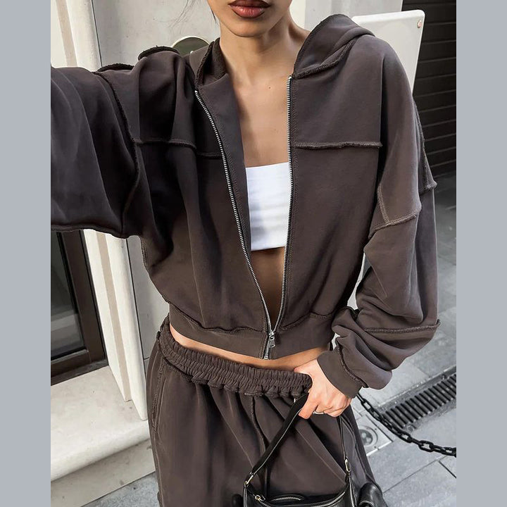 Dame Sporty two-piece with hood and loose fit Stilla